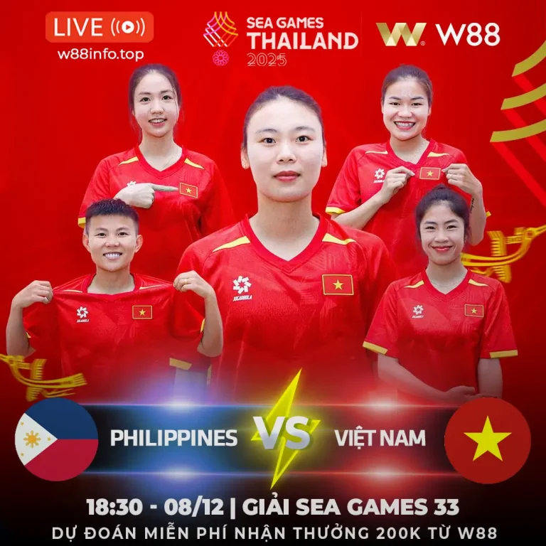 [W88 – MINIGAME] PHILIPPINES – VIỆT NAM | KHÔNG QUÁ KHÓ KHĂN