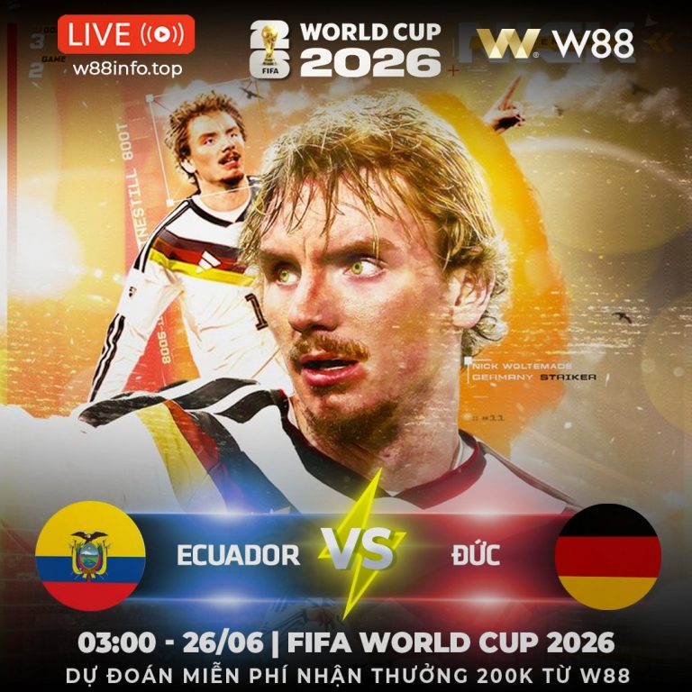[W88 – MINIGAME] ECUADOR – ĐỨC | DỒN VÀO GÓC TƯỜNG